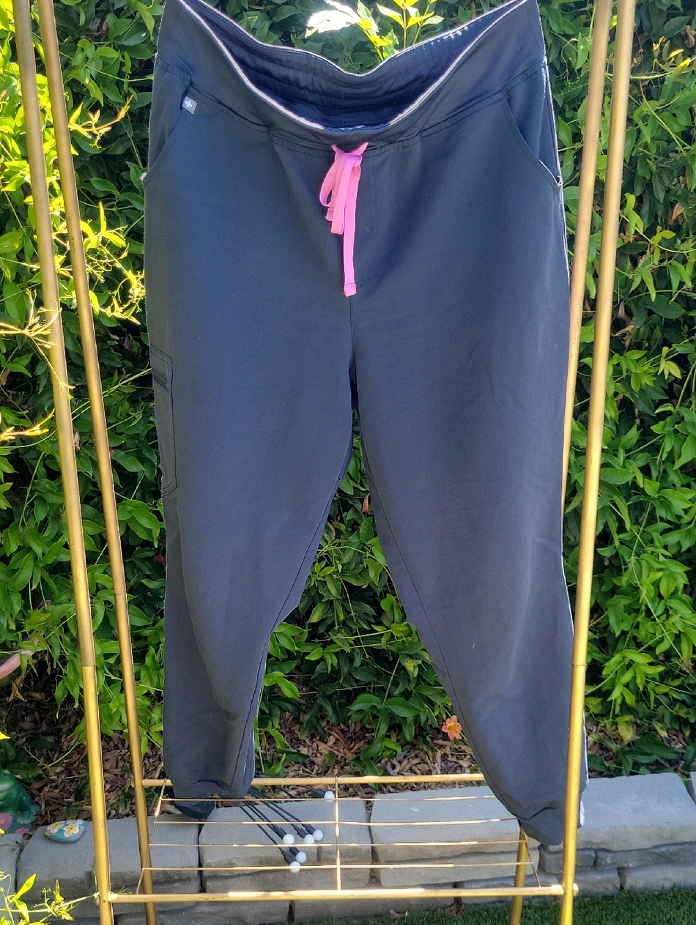 Figs Technical Collection Slate Blue Scrub Jogger Pants XL